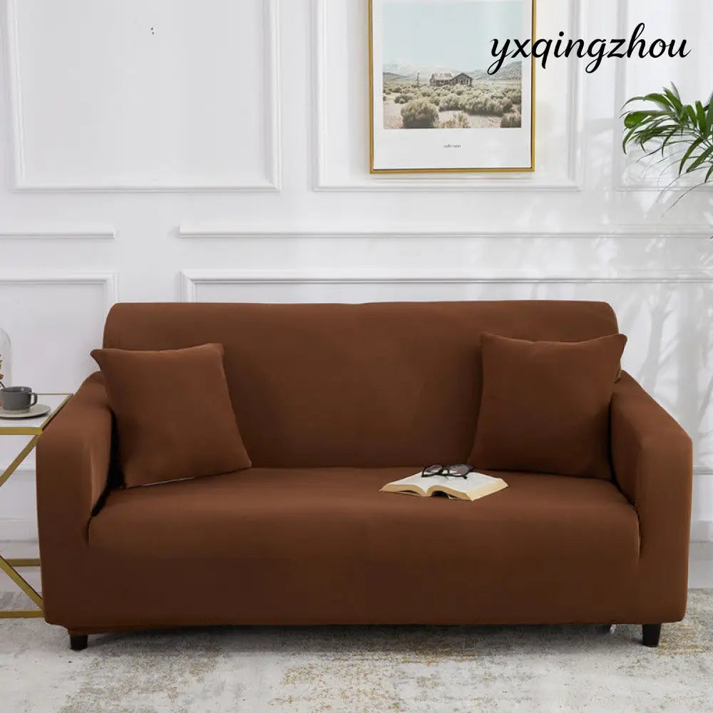 All-Inclusive Stretch Sofa Cover - Single 90 140cm / Coffee