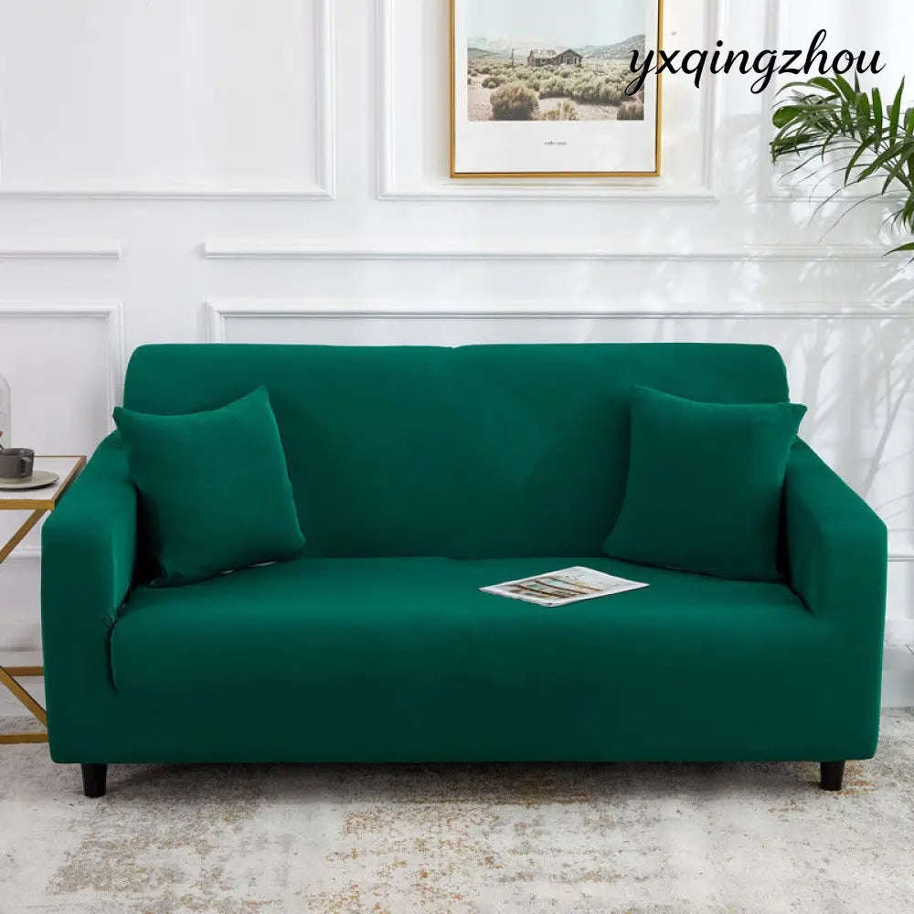 All-Inclusive Stretch Sofa Cover - Single 90 140cm / Dark Green