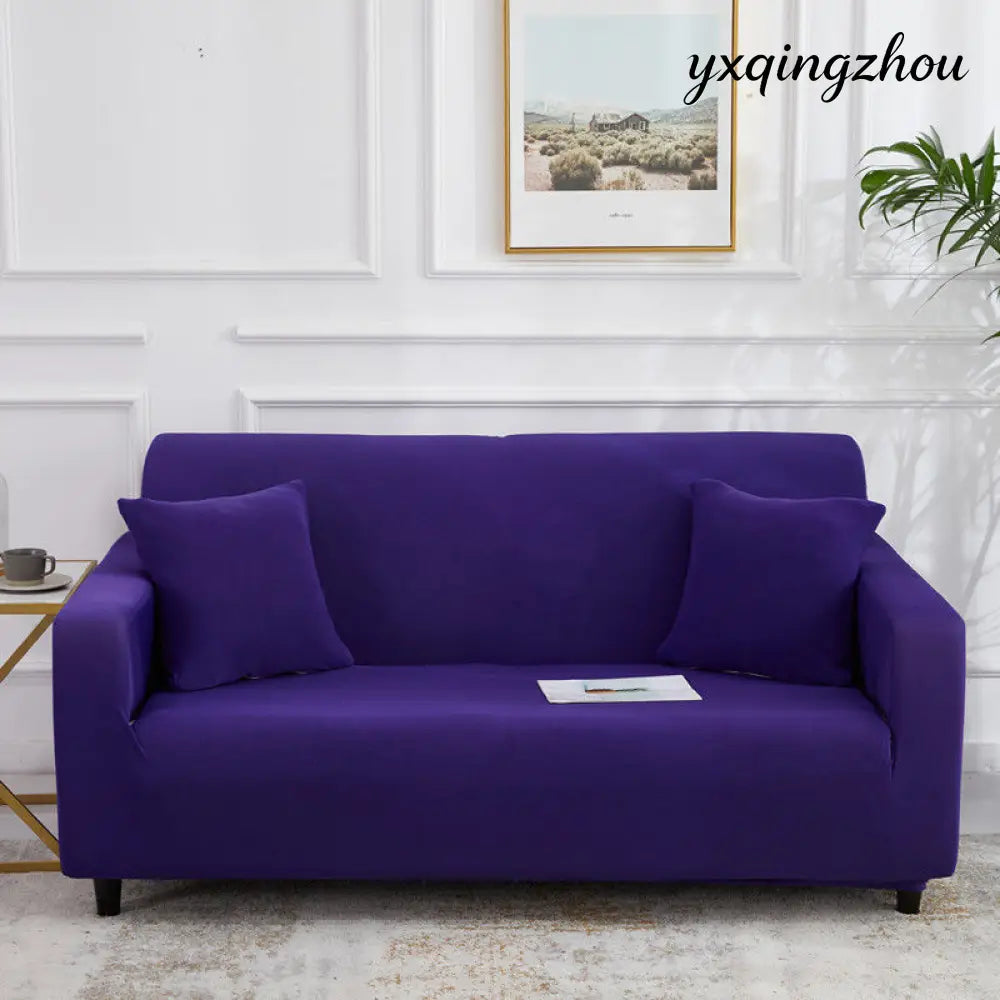 All-Inclusive Stretch Sofa Cover - Single 90 140cm / Deep purple