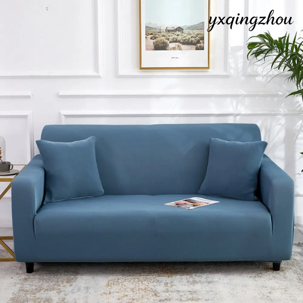 All-Inclusive Stretch Sofa Cover - Single 90 140cm / Lake Blue