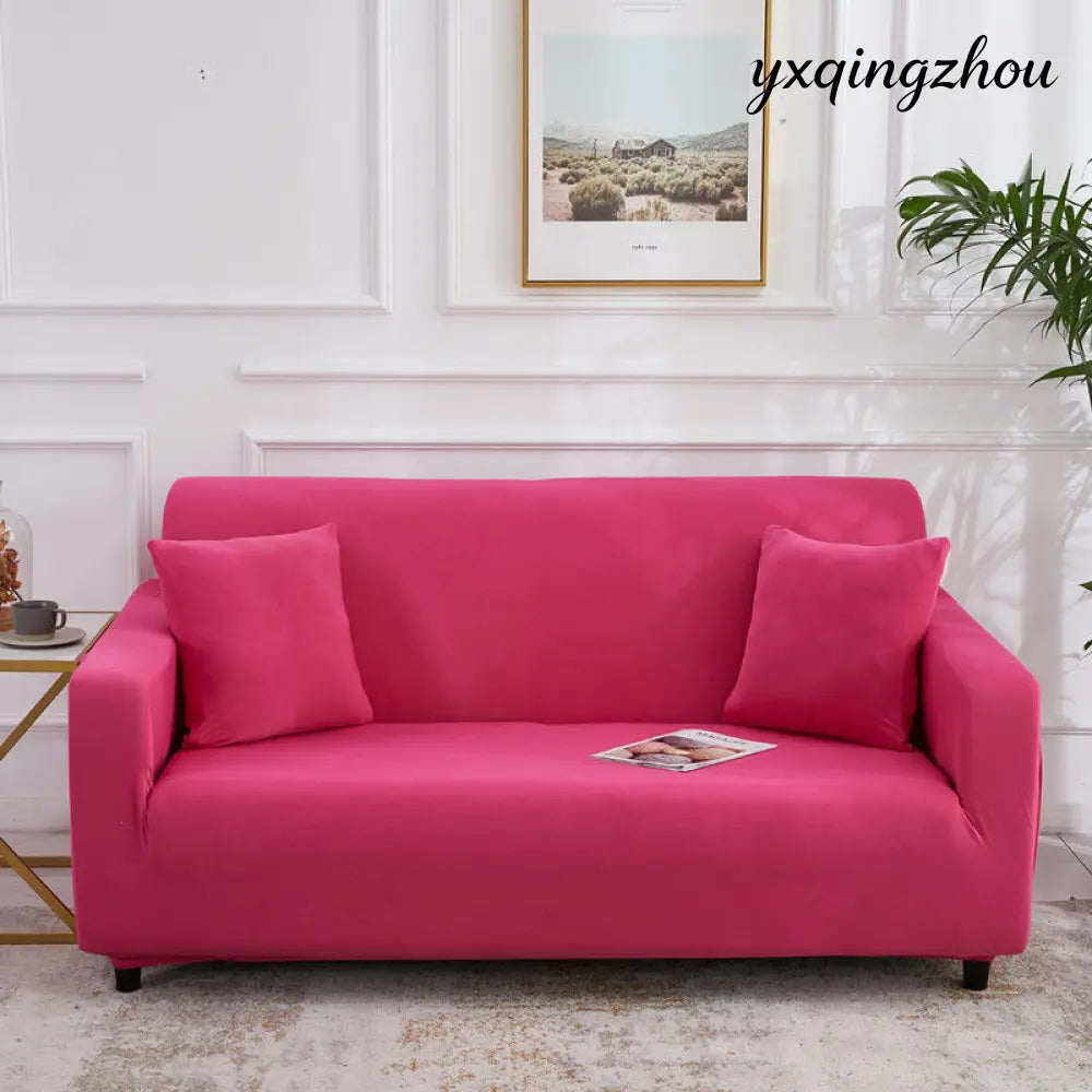 All-Inclusive Stretch Sofa Cover - Single 90 140cm / Rose Red