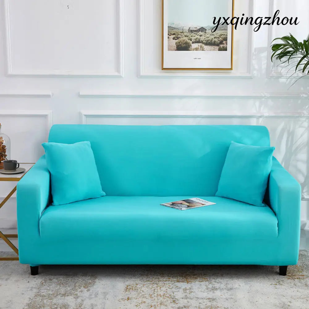 All-Inclusive Stretch Sofa Cover - Single 90 140cm / Sky Blue