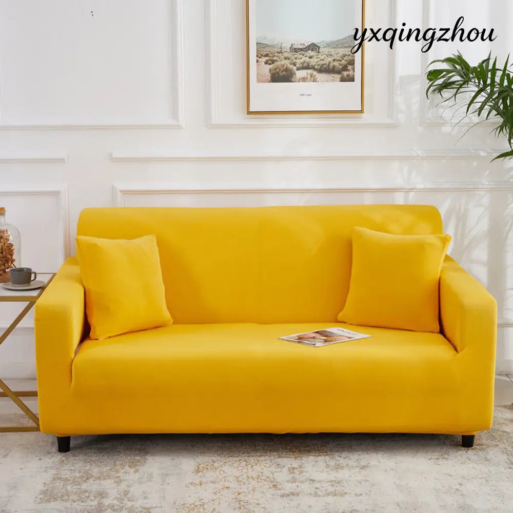 All-Inclusive Stretch Sofa Cover - Single 90 140cm / Yellow