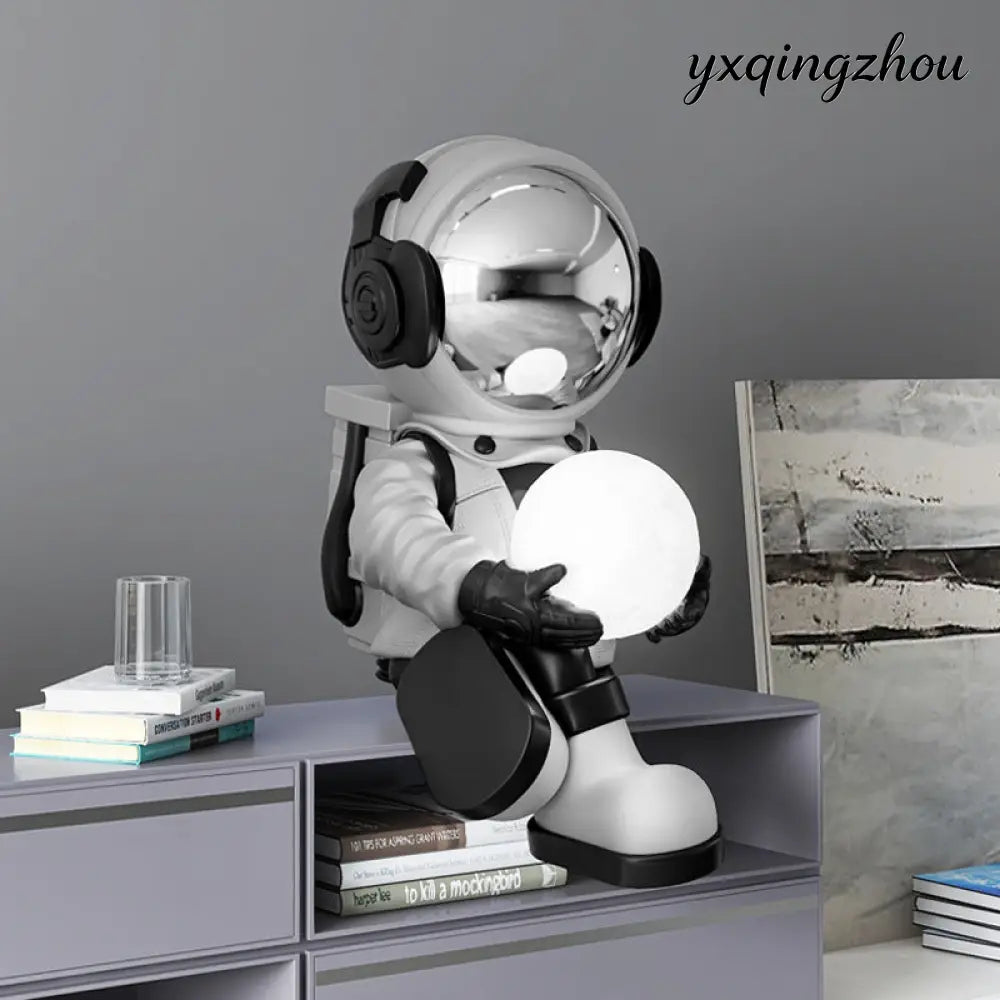 Astronaut Night Light Decoration - Galactic silver
