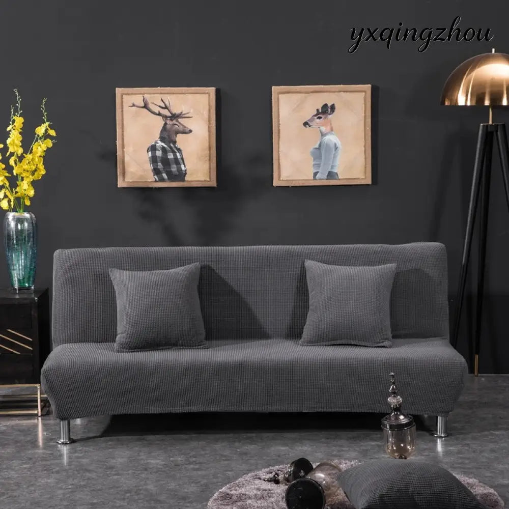 Elastic Sofa Bed Cover - Grey / M