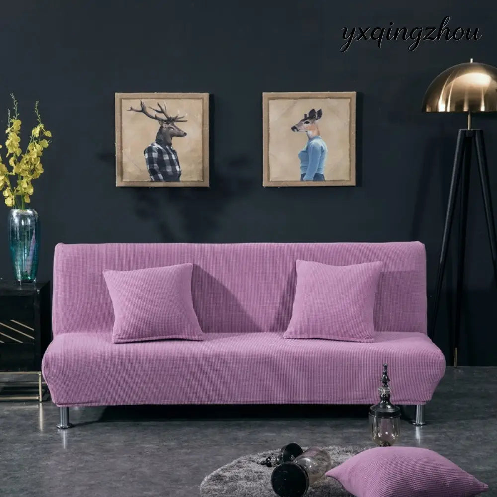 Elastic Sofa Bed Cover - Light purple / S