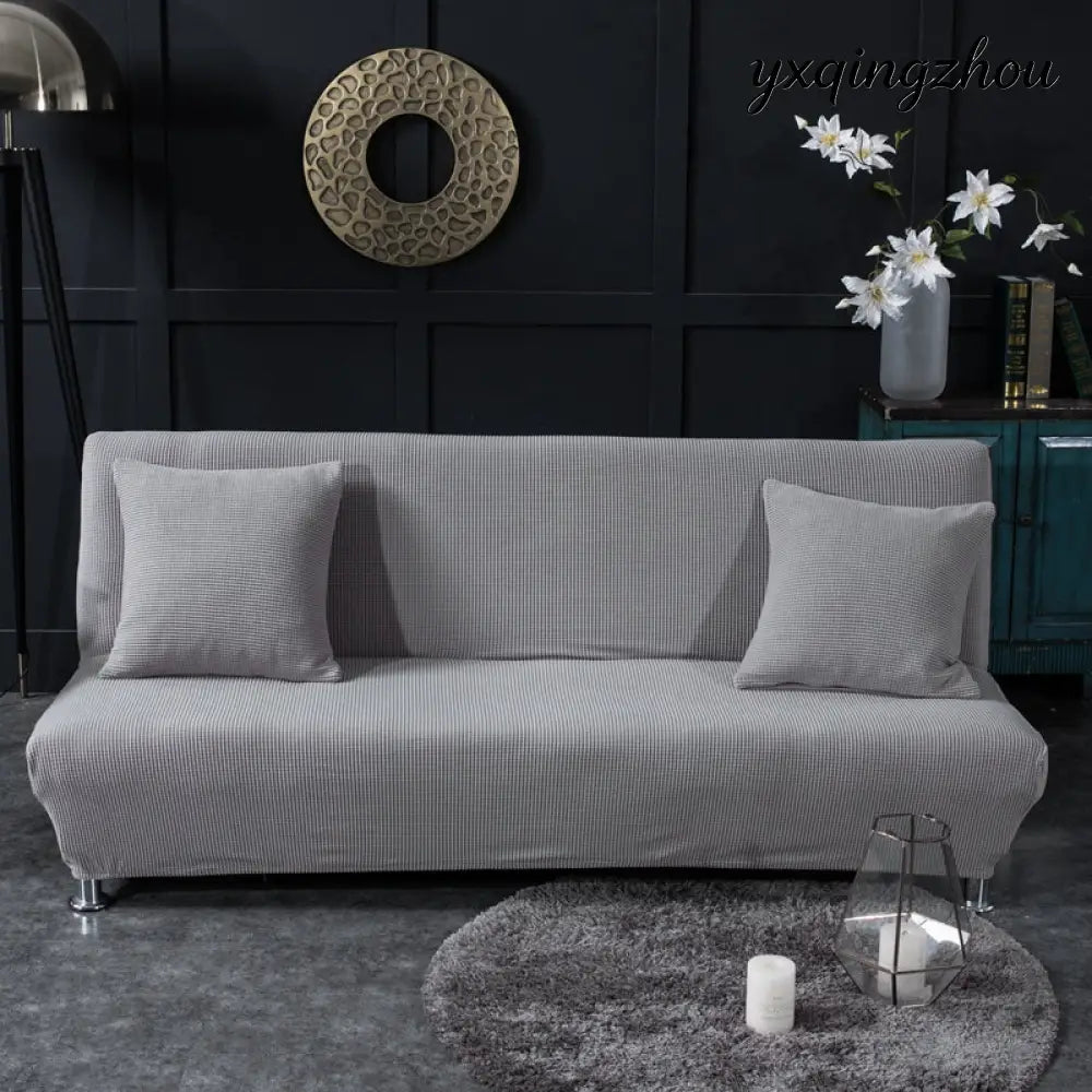 Elastic Sofa Bed Cover - Silver gray / M