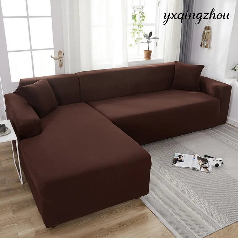 Elastic Stretch Sofa Cover - Brown / 90TO140CM