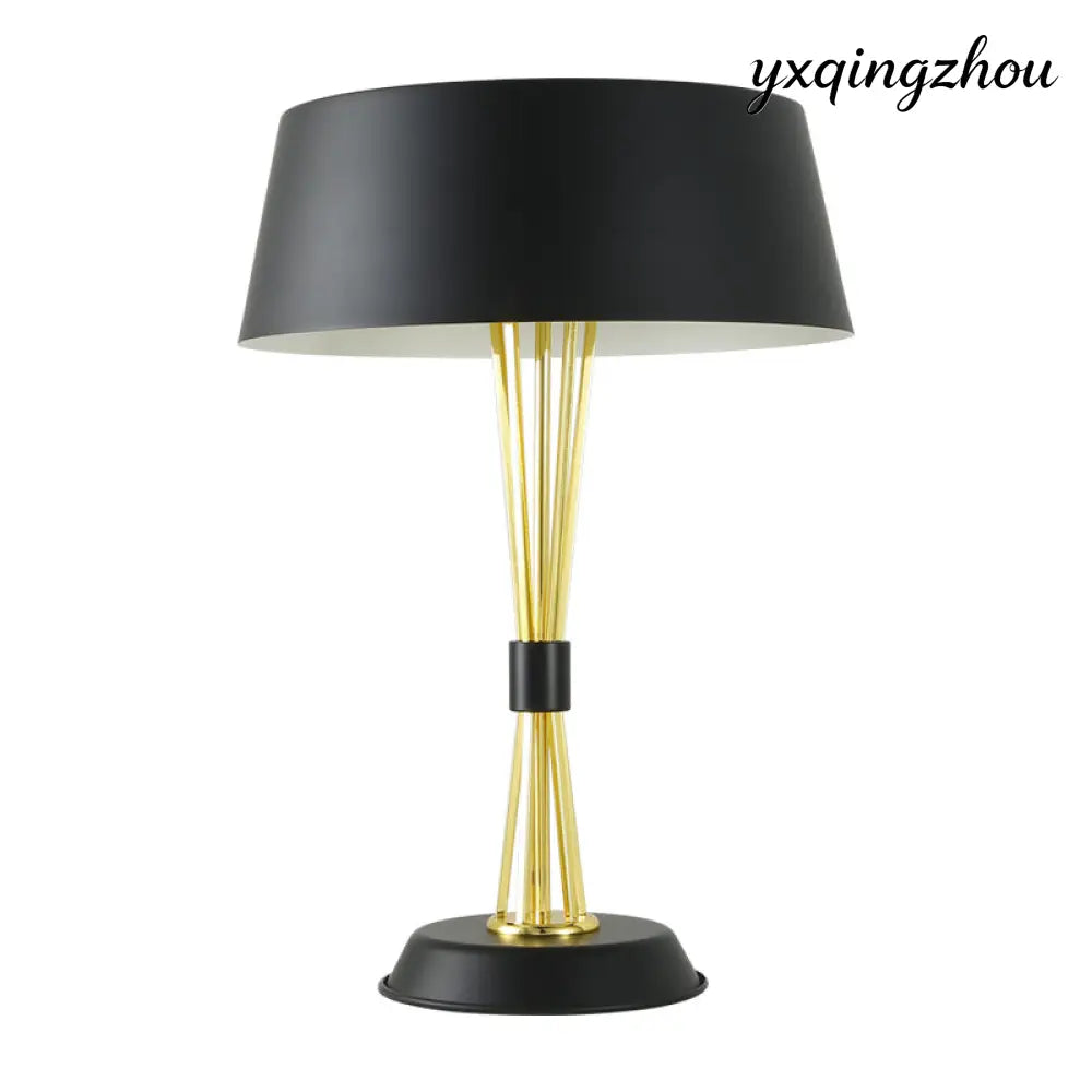European Iron Luxury Table Lamp - Black / US