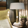 European Iron Luxury Table Lamp - White / US