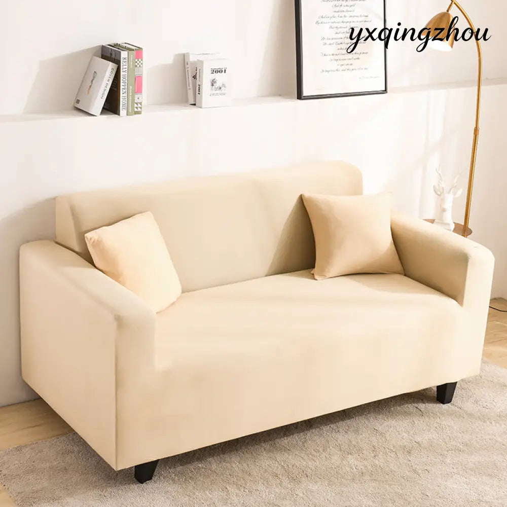 Full Coverage Sofa Cover - Beige / 190X230cm