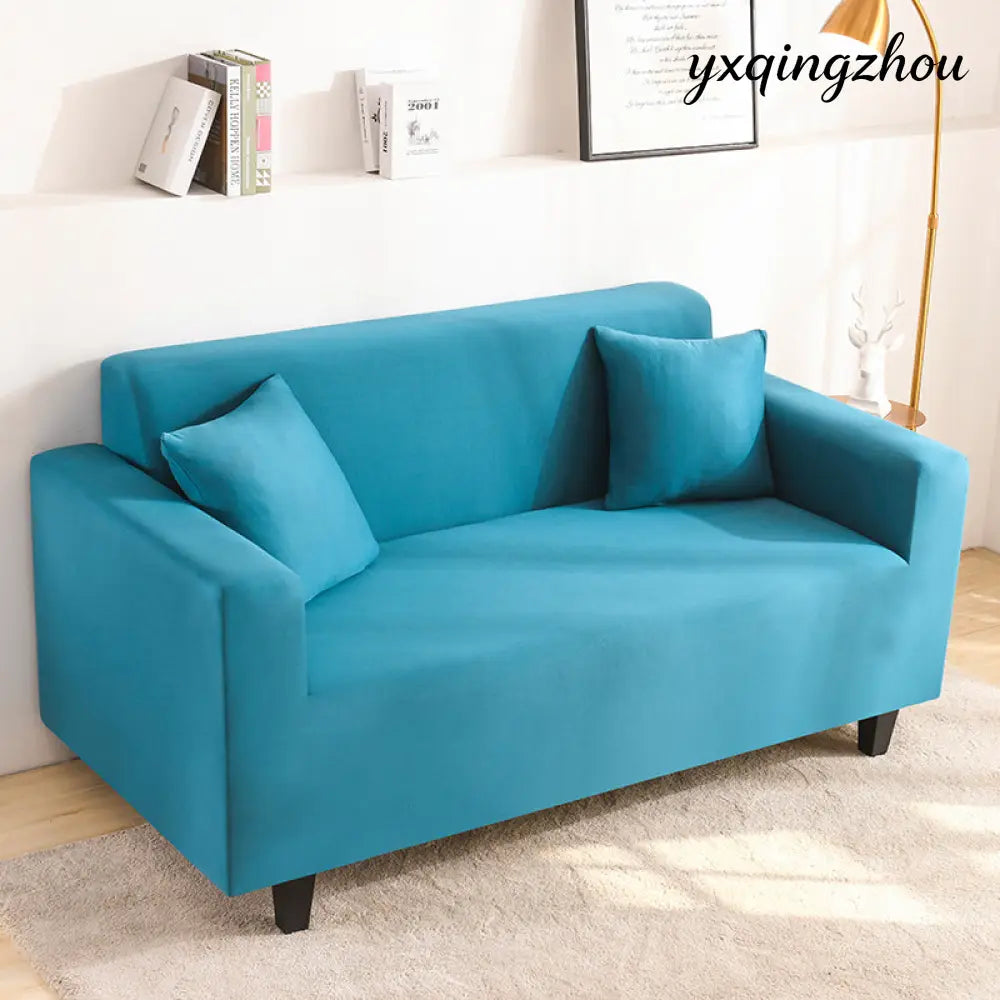 Full Coverage Sofa Cover - Lake Blue / 190X230cm