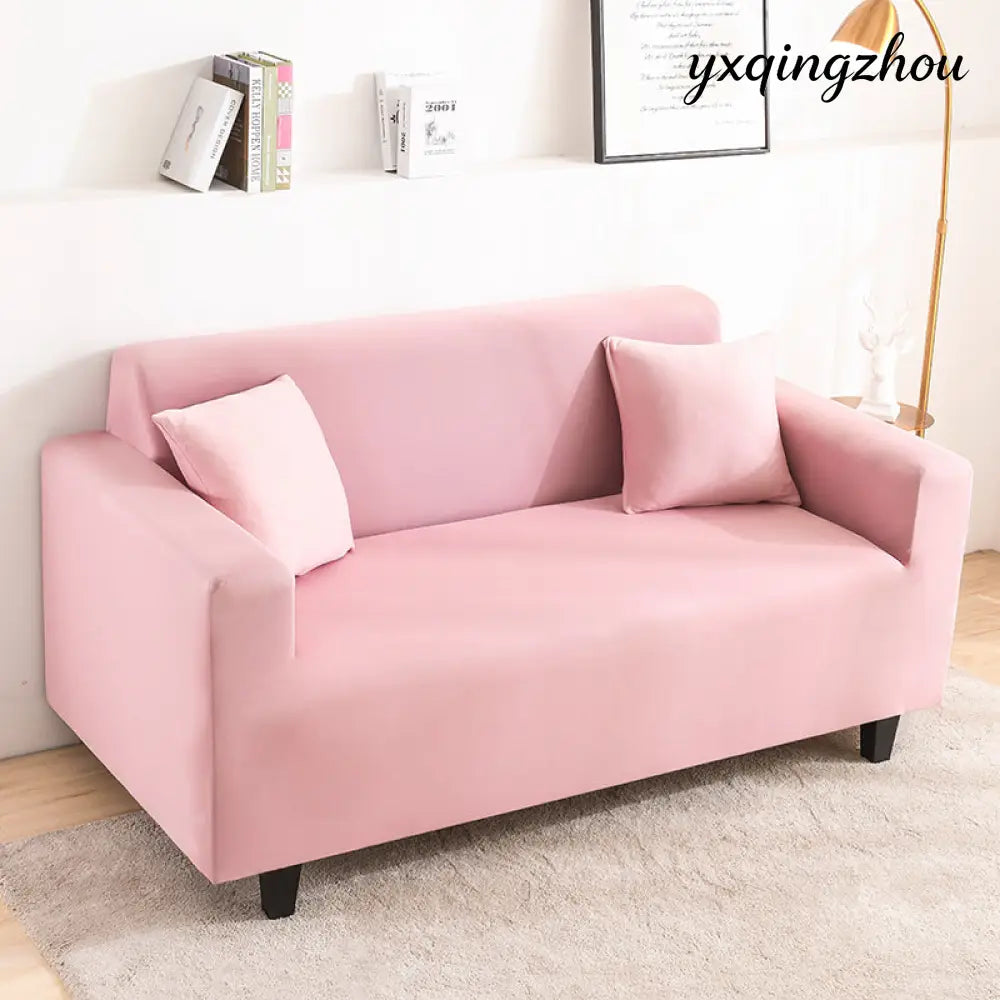 Full Coverage Sofa Cover - Pink / 235X300cm