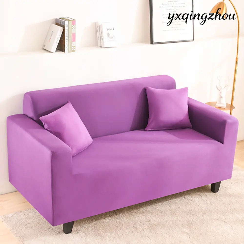 Full Coverage Sofa Cover - Purple / 45X45