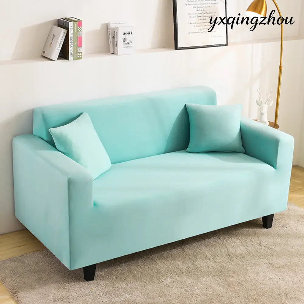 Full Coverage Sofa Cover - Sky Blue / 145X185cm