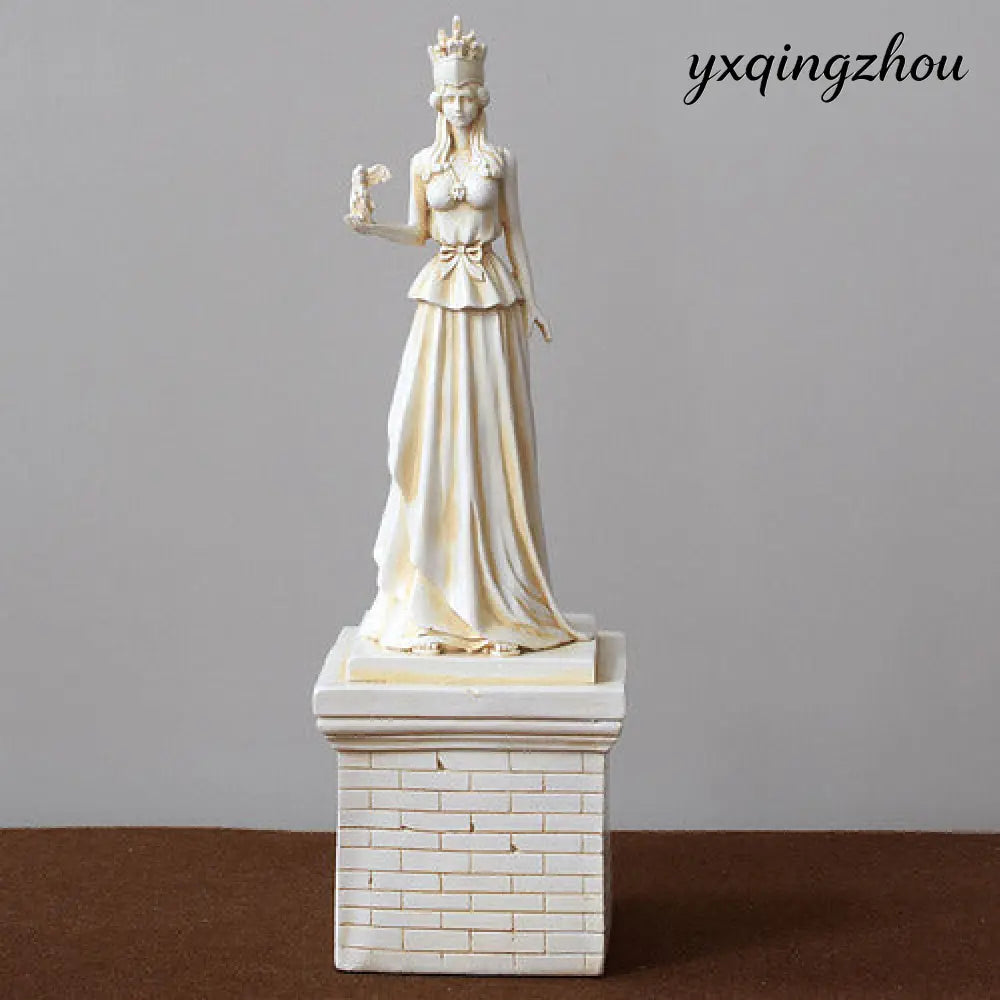 Greek Goddess Athena Resin Statue