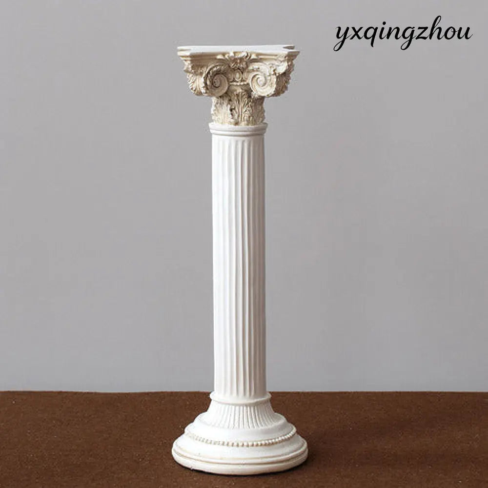 Greek Goddess Athena Resin Statue - Roman column