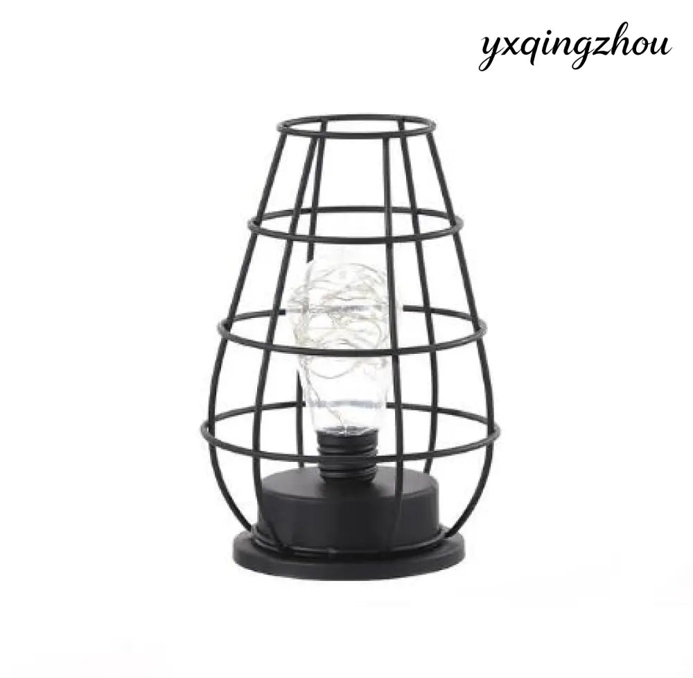 Hollow Iron Bottle Table Lamp - Iron geometry