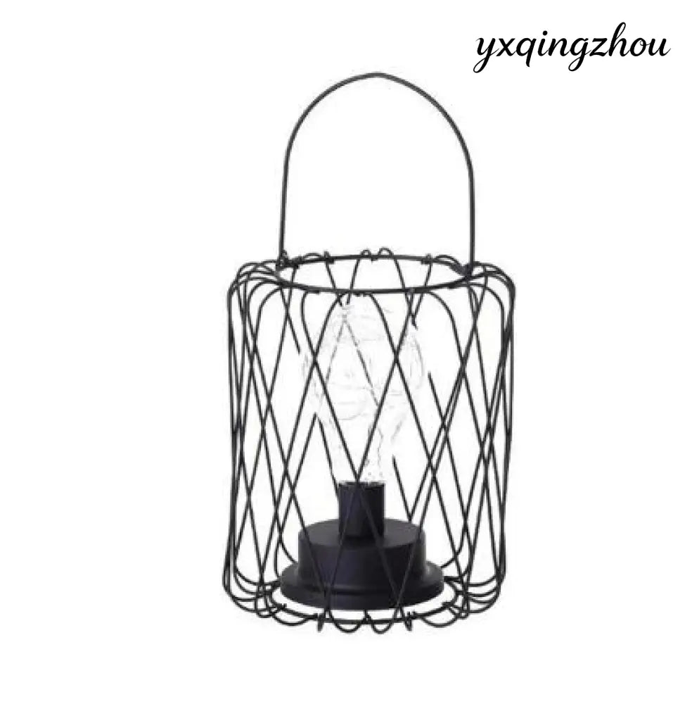 Hollow Iron Bottle Table Lamp - Iron lantern