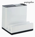 Kitchen Cutlery Storage Rack - White