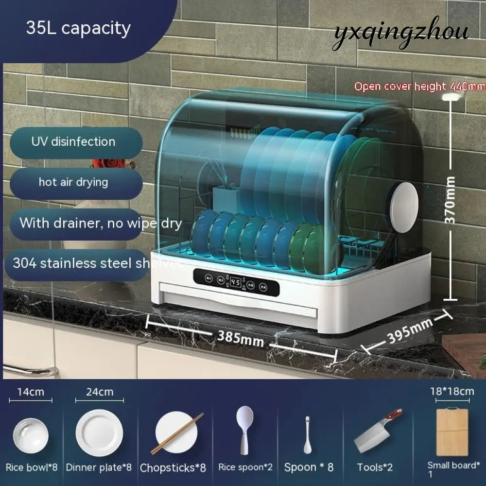 Kitchen Dish Disinfection Dryer - White 35L Disinfection / 220V US