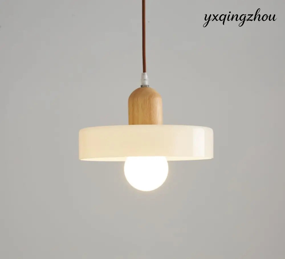 Nordic Milky White Pendant Lamp - 7W Tricolor Light / Milky White