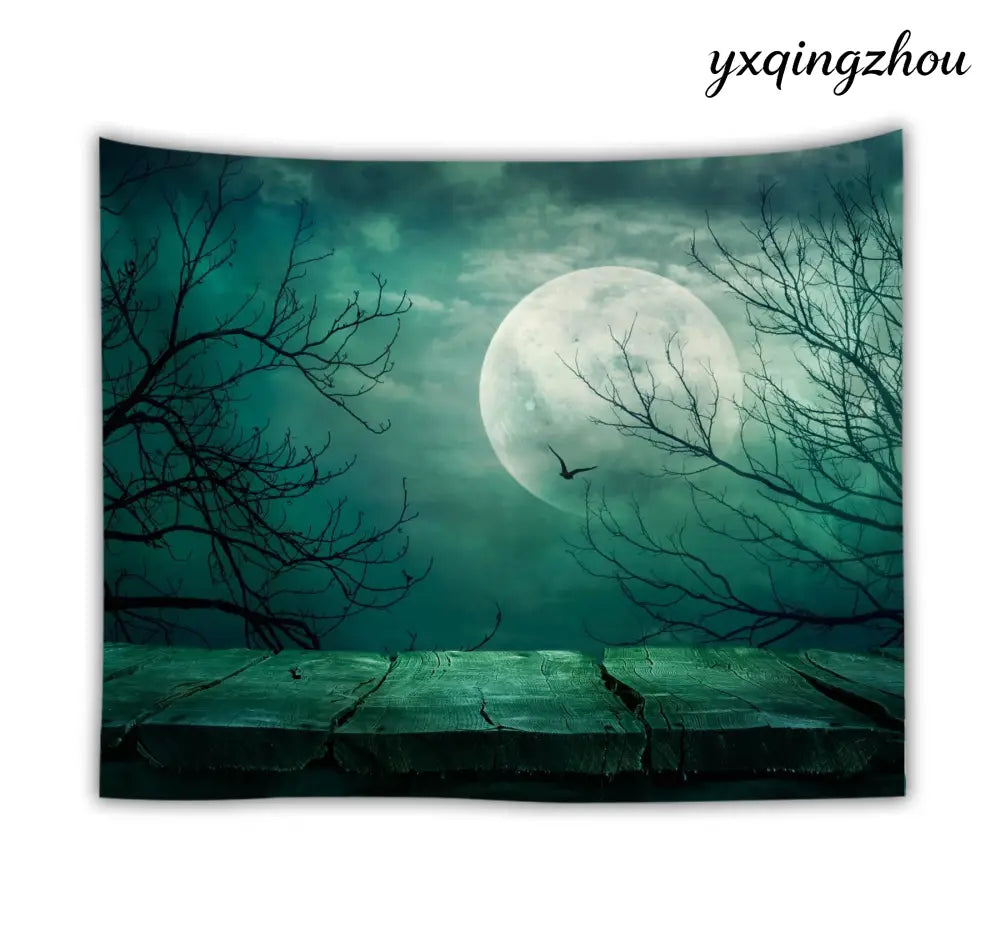 Ocean Moon Wall Tapestry - Jstyle / 150x130cm