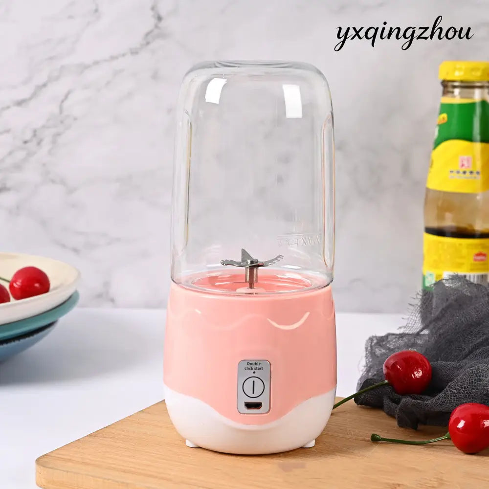 Portable Mini Blender Bottle - Pink / USB