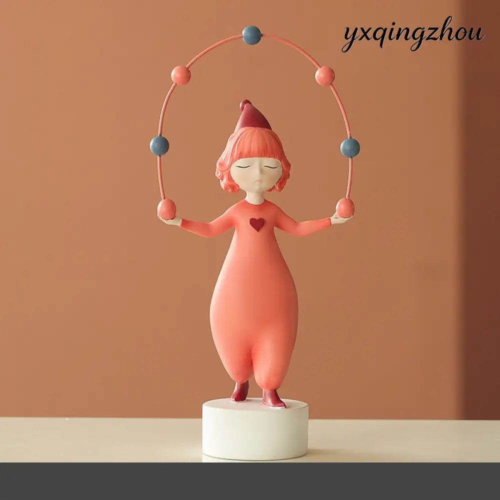 Resin Elf Sculpture Ornament - Elf girl